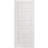 Masonite Primed 5 Panel Equal Smooth Interior Door 30 Inch x 80 Inch