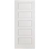 Masonite Primed 5 Panel Equal Smooth Interior Door 28 Inch x 80 Inch