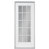 Masonite 36 In. X 4-9/16 In., 15 Lite Internal Grille Low E / Argon Right Hand Steel Door