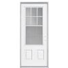 Masonite 34 In. X 7-1/4 In., 12-Venting Internal Grille Left Hand Steel Door