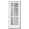 Masonite 34 In. X 7-1/4 In., 15 Lite Internal Grille Low E / Argon Left Hand Steel Door