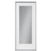 Masonite 34 In. X 7-1/4 In., Full Lite Clear Low-E Right Hand Steel Door