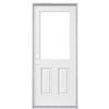 Masonite 32 In. X 6-9/16 In., 1/2 Lite Cutout Right Hand Door