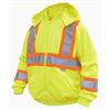 WORK KING Small Green Hi-Visibility Safety Hoodie