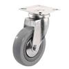 SHEPHERD HARDWARE PRODUCTS 3" Grey Poly Wheel Swivel Plate Caster