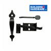 BUILDER'S HARDWARE Black Ornamental Thumb Gate Latch