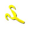 4" Yellow Double Tail Fishing Lure