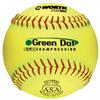 WORTH 11" Yellow Green Dot Softball