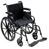 Drive Medical™ Drive Silver Sport 2 Wheelchair 18'' with Elevating Legrest