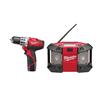 Milwaukee M12 3/8" Drill Driver with BONUS Radio