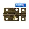 BUILDER'S HARDWARE 2-1/2" Brass Plated Barrel Bolt