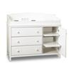 South Shore Cuddly Changing Table Pure White
