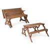 Leisure Season Folding Picnic Table & Bench