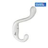 BUILDER'S HARDWARE 3-1/2" White Heavy Duty Single Hat/Coat Hook