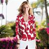 together®/MD White Blazer With Rose Print