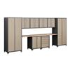 NewAge Products Inc. 10-pc. Heavy-duty Workshop/ Garage Cabinetry In Taupe
