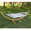 Vivere Deluxe Poly-Braid Rope Double Hammock (PBD21) - White