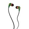 Skullcandy INK'D In-Ear Sound Isolating Headphones (SC S2IKDY-102) - Rasta