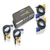 IOGEAR 4-Port Multimedia KVMP Switch with Cables (GCS1734)