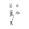 SCHLAGE LOCK Satin Nickel Addison/Kirkwood Entrance Gripset