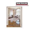 HOME BUILDER 48" x 80" Brass Mirror Sliding Door