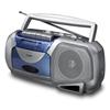 Coby Portable AM/FM Cassette Player/Recorder - Silver/Blue