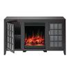 Muskoka Mandarin Electric Fireplace Media Unit, Espresso Finish - 24 Inch Vertical Firebox