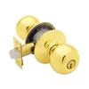 SCHLAGE LOCK Bright Brass Orbit Entrance Door Lock