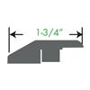 SHUR-TRIM 1-3/4" x 72" Natural Medium Density Fibreboard Reducer Moulding