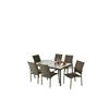 PATIO GARDEN 7 Piece Wicker Steel Momentum Dining Set