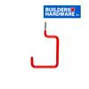 BUILDER'S HARDWARE Red Vinyl Storage Hook