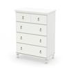 South Shore Moonlight 4-Drawer Chest Pure White