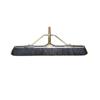 BRUSKE 35" Medium Black Broom Push with Handle and Braces