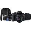 Canon EOS Rebel T3i DSLR Camera w/ EF-S 18-55mm USM, EF-S 55-250mm IS Lens, T-Shirt & Accessory Kit