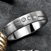 Signature® Men's 10k White Gold Wedding Band