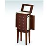 Dark Walnut Finish Jewellery Armoire