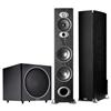 Polk Audio Tower Speaker with 12" Subwoofer - Black