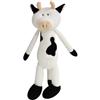 FouFou Dog Cow Dog Toy (85123) - White/Black