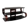 Lumisource TV Stand (TV-TS-120-1T) - Black/ Brown