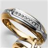 Tradition®/MD 10K Yellow Gold Wedding Band With Diamond Accent