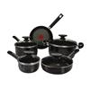 T-fal Pleasure 9-Piece Cookware Set (D0299854) - Black