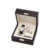 JOS VON ARX Watch, Pen and Cufflink Set (86-1030SV) - Silver/Black