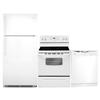 Frigidaire 18.2 Cu. Ft. Top Mount Refrigerator with 5.3 Cu. Ft. Range & Dishwasher - White