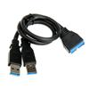 BitFenix Internal USB 3.0 Adapter - 20-pin Internal USB 3.0 to 2 x Standard A Male USB 3.0