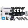 Panacom 8 Channels And 4 PoE Cameras Security Surveillance Kit