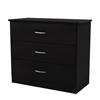 South Shore Libra Collection 3-Drawer Chest (3070033) - Black