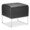 Zuo Plush Ottoman (103003) - Black