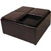 Simpli Home Storage Ottoman with Trays (F-07)