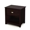 South Shore Willow Collection 1-Drawer Nightstand - Havana