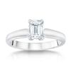 1.01 ct Emerald Cut, VVS2 Clarity, G Colour Diamond Solitaire Platinum Ring